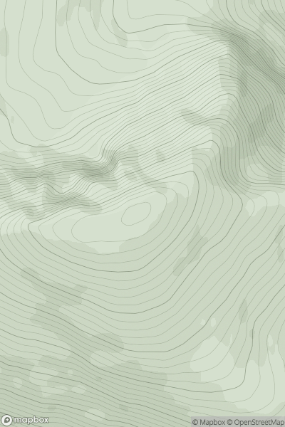 Thumbnail image for Sgurr Breac [The Fannaichs] showing contour plot for surrounding peak